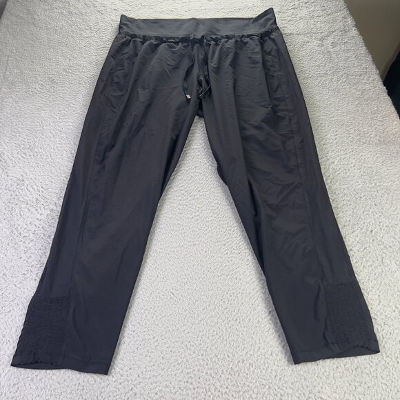 Athleta Pants - Athleta Spar Pants Womens XL Black Drawstrings Athletic Casual Relaxed Preppy